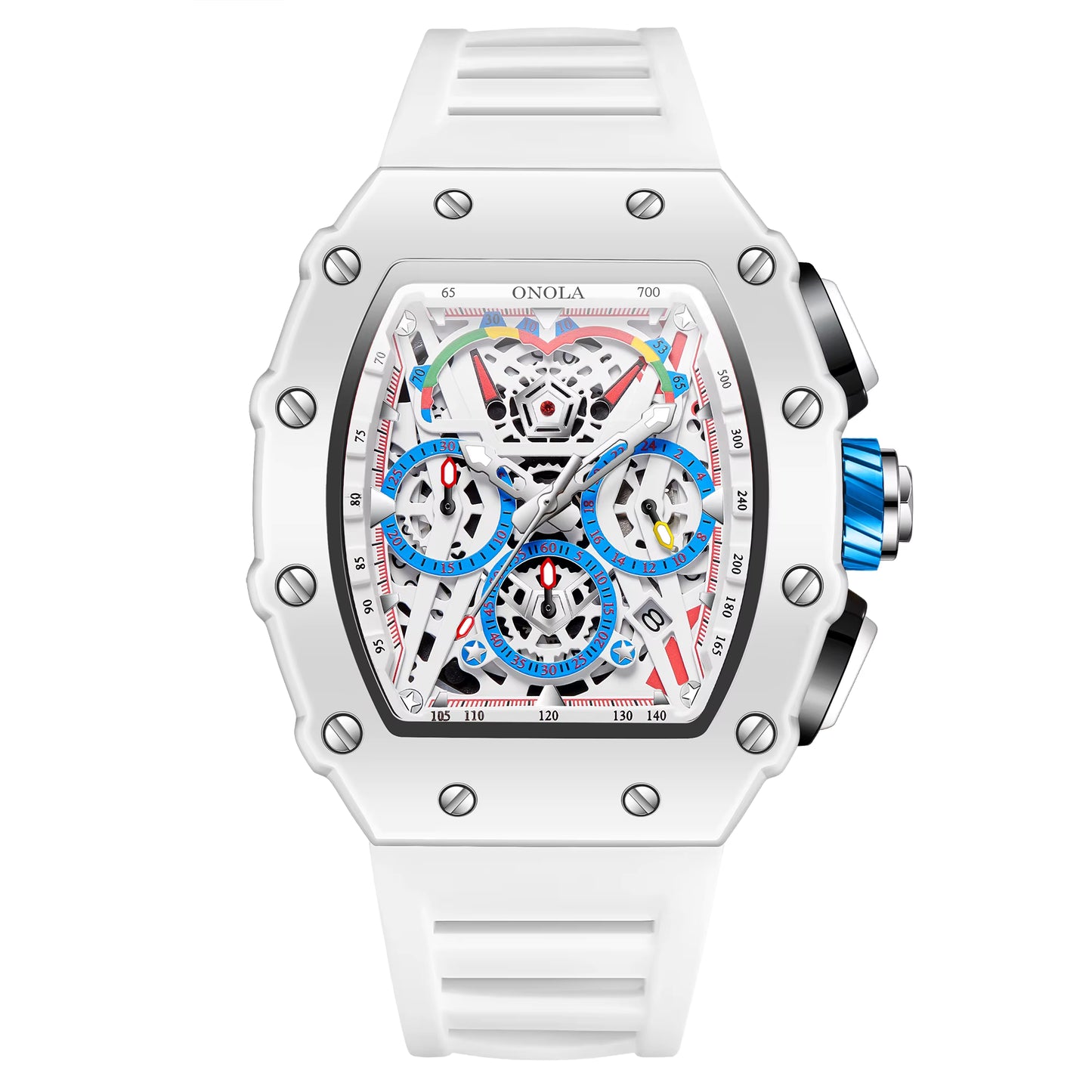 Pickleball Chronograph Watch  Anti Sweat Silicone Strap