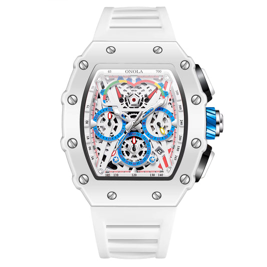 Pickleball Chronograph Watch  Anti Sweat Silicone Strap