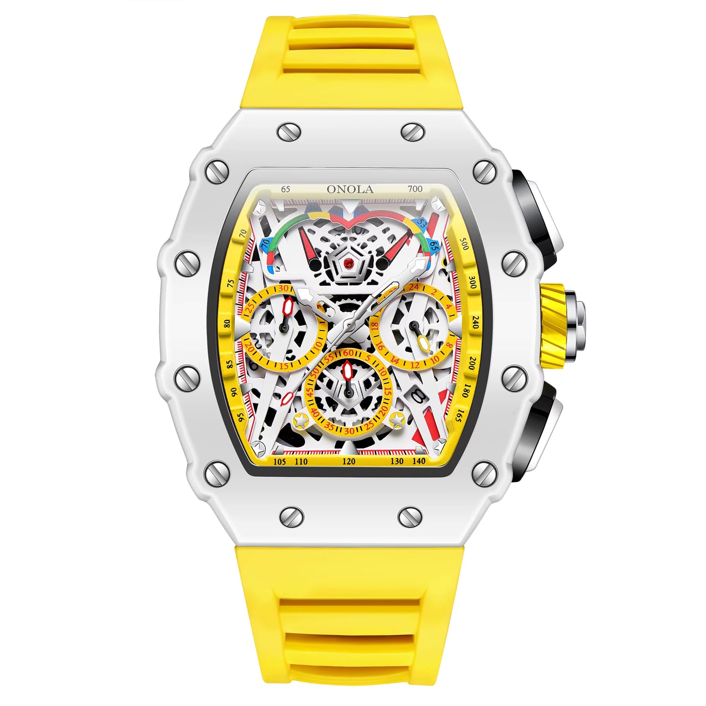 Pickleball Chronograph Watch  Anti Sweat Silicone Strap